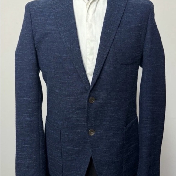 Hugo Boss Raye 7 extra slim fit wool & linen Jacket - Picture 2 of 14